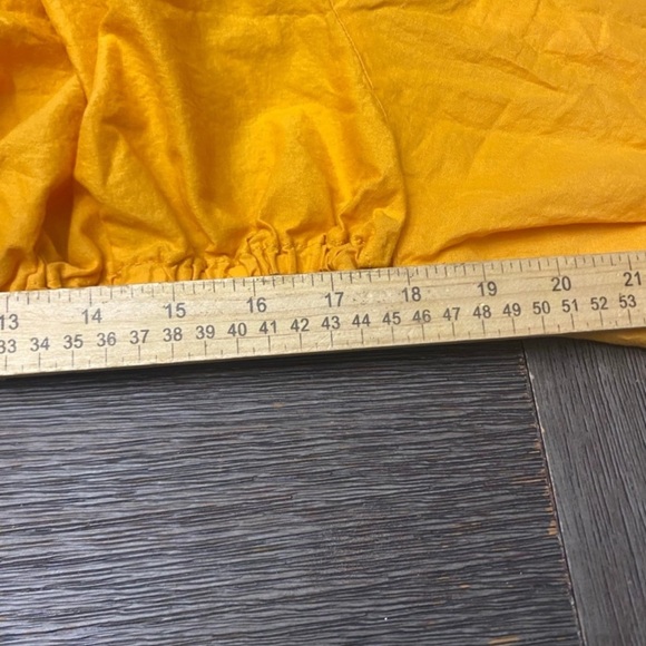 H&M Asymmetric Skirt Set Size XL Orange 2Pc Off shoulder cropped top - Picture 5 of 9